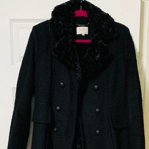 Laundry by Shelli Segal long black coat
